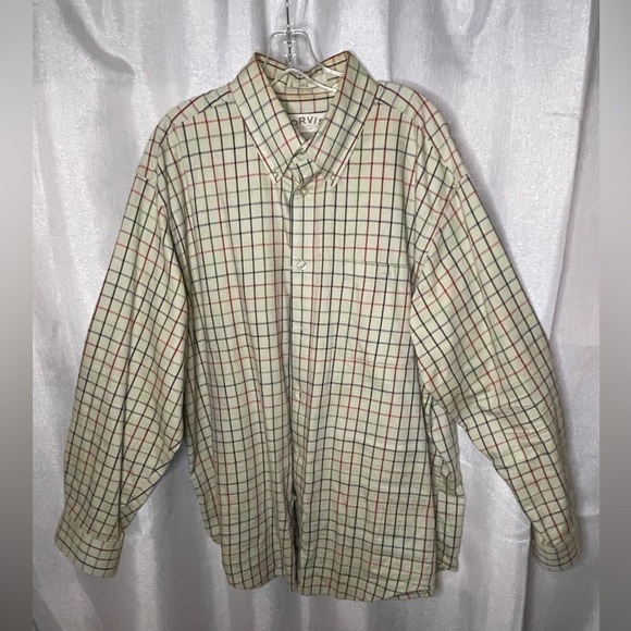 Orvis Shirt Mens XL Plaid Long Sleeve Button Down Fishing shirt - Picture 5 of 7
